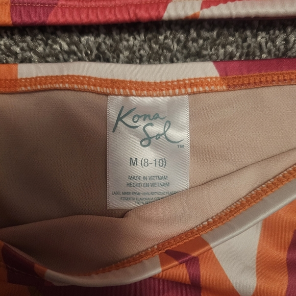 Kona Sol Orange and Pink Bikini Set - Picture 3 of 3